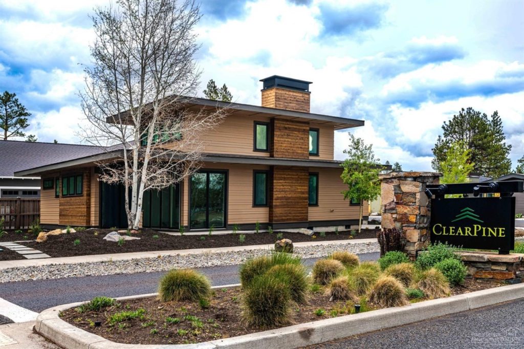 Modern prairie at the entrance to Clearpine